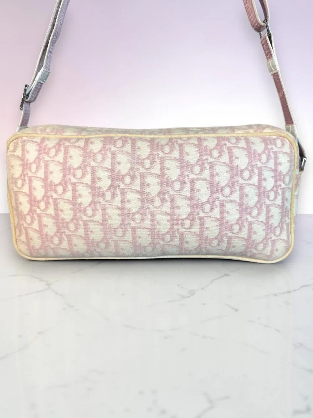 Christian Dior Vintage Y2K Girly No. 1 Trotter Monogram Flower Bag with COA